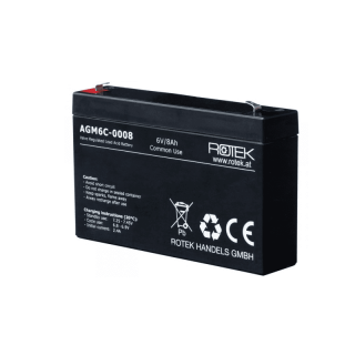 Baterie 6V/8Ah AGM06C-0008 - ROTEK BAT042