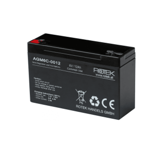 Baterie 6V/12Ah AGM06C-0012 - ROTEK BAT046