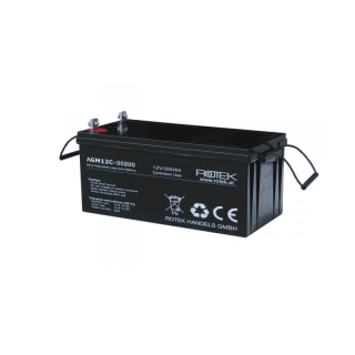 Baterie 12V/200Ah AGM12C-0200 - ROTEK BAT056