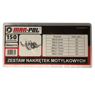 Krídlové matice M5-M8 150ks - MAR-POL M66475
