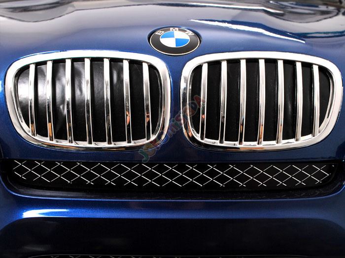 JOKO Elektrické autíčko BMW X6 Luxury, LAK, 12V, Čalúnené sedadlo, 2,4 GHz Dialkové ovládanie, FM rádio, SD karta, 2 X MOTOR, Modrý, ORGINAL licencia