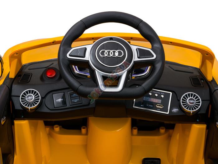Joko Elektrické autíčko AUDI TT ROADSTER, 2x45W motor, žlté PA0143 ZO