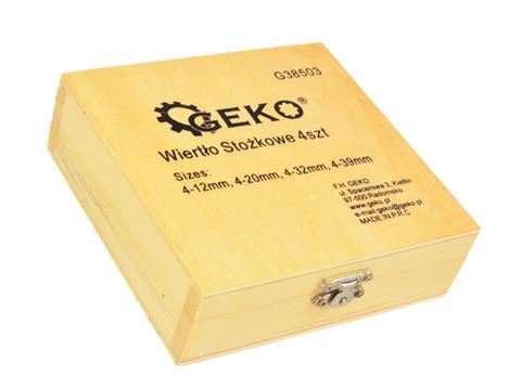 Sada viacstupňových vrtákov 4ks - GEKO G38503
