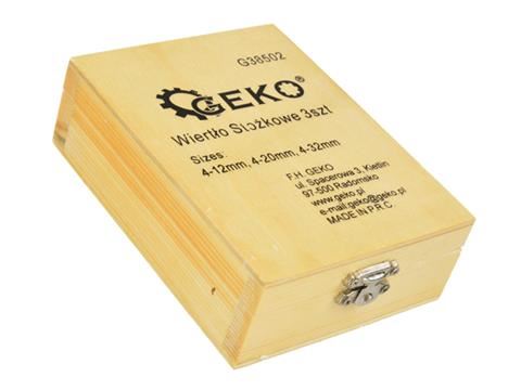 Viacstupňový vrták 3ks - GEKO G38502