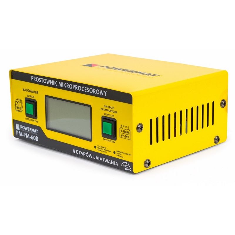 Mikroprocesorová nabíjačka autobatérii 6/24V - POWERMAT PM-PM-60B použitá