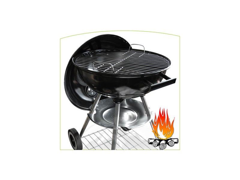 Záhradný guľatý gril s vekom SCHENGLER SKG45 12216