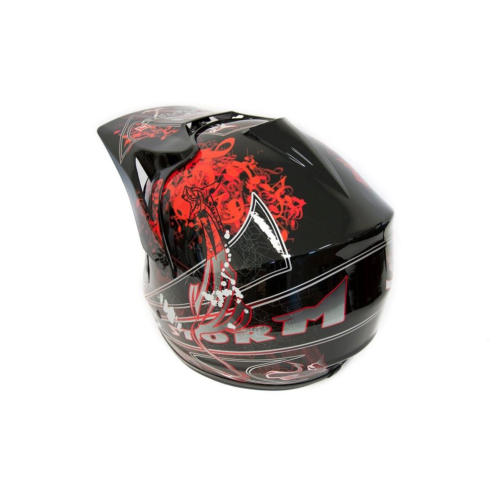 Motocrossová prilba HEIPE H2 STORM, čierna