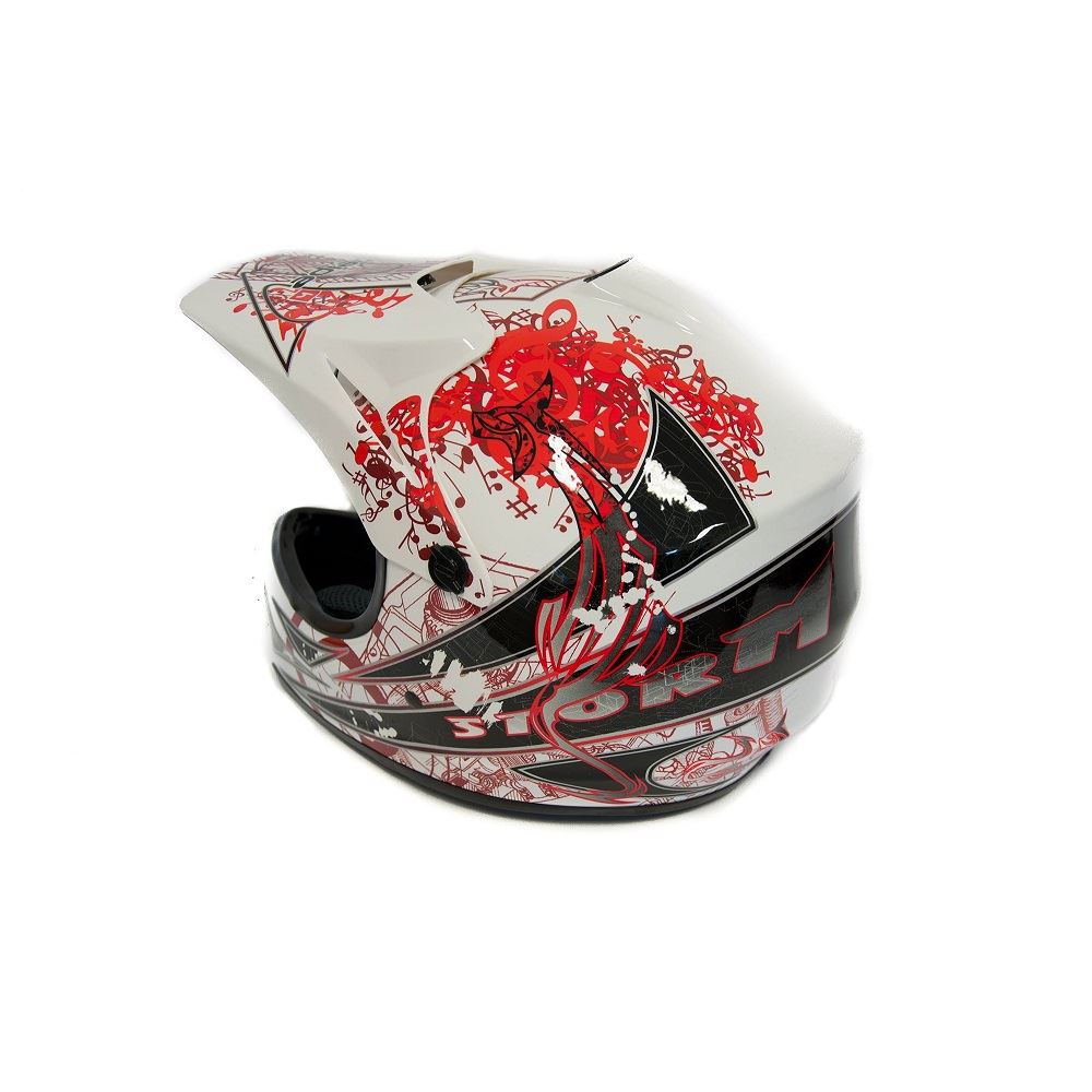 Motocrossová prilba HEIPE H2 STORM, biela