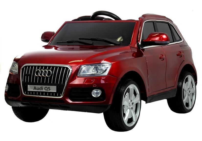 LeanToys Elektrické autíčko AUDI Q5, 2 x motor 45W, červené lakované l2355