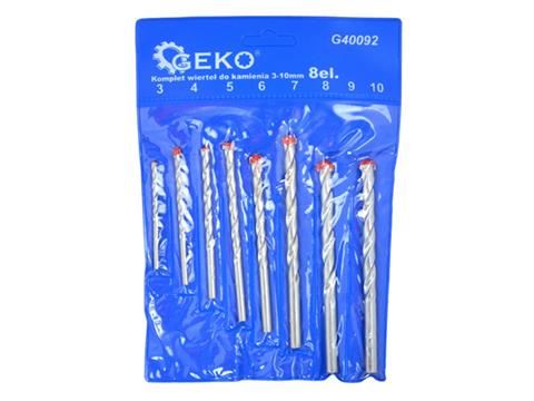 Sada vrtákov do kam.3-10mm/8ks. - GEKO G40092