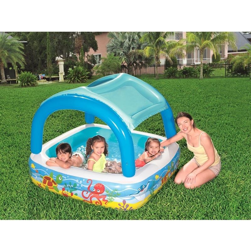 Bestway Detský bazén so striežkou 147 x 147 x 122cm, 52192
