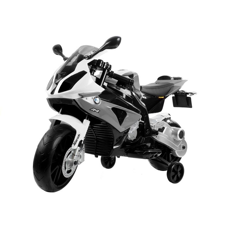 LT Elektrická motorka BMW S1000RR, 2x45W motor, šedá l1720
