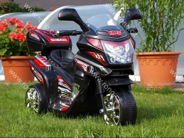 Detská elektrická motorka Viper Policie, čierna