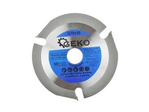 Kotúč na rezanie dreva pre uhlové brúsky 125X22,23mm - GEKO G78125
