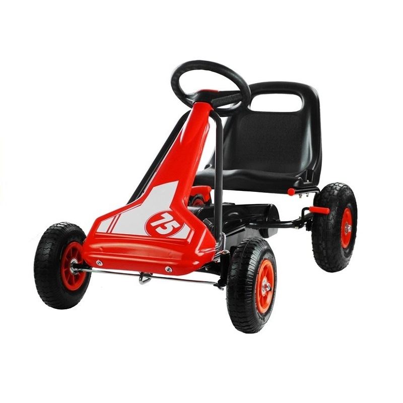LeanToys l3829  LeanToys Šľapacia motokára Speed, nafukovacie kolesá, voľnobeh, červená