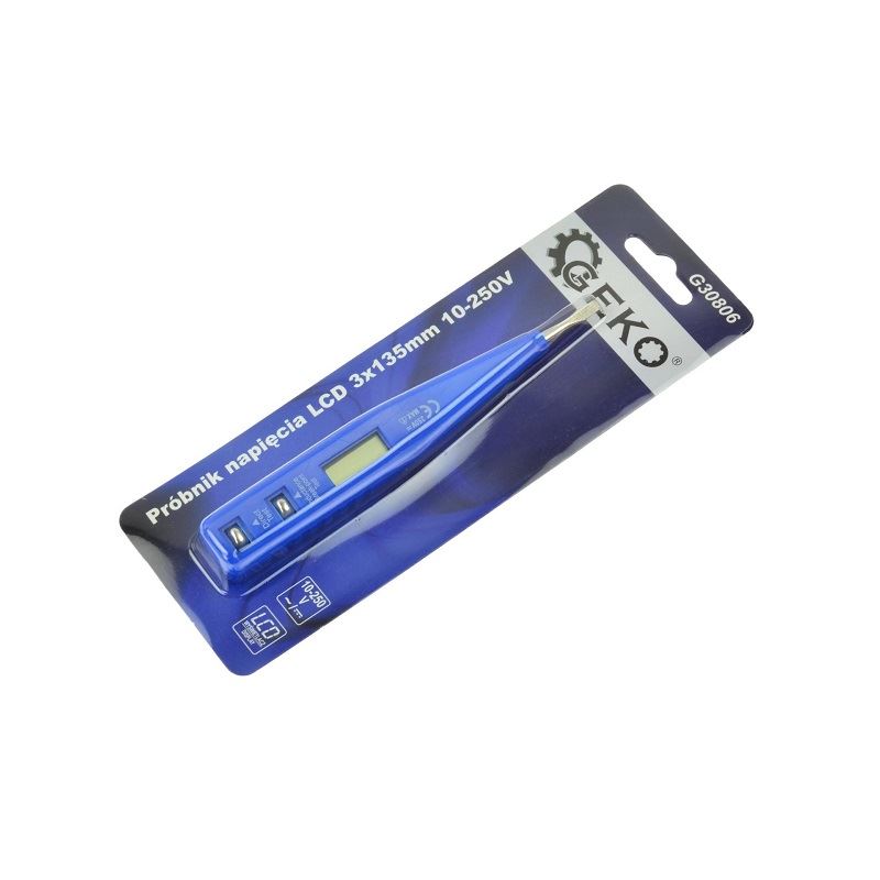 Skúšačka napätia LCD 3x135 mm 10-250 V - GEKO G30806