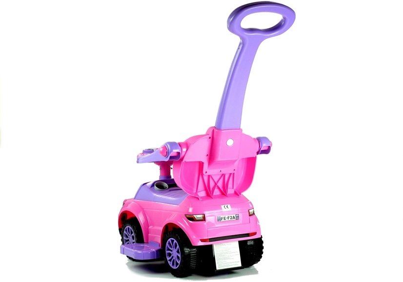 LeanToys Detské odrážadlo s chodítkom 614W - ružové L2853
