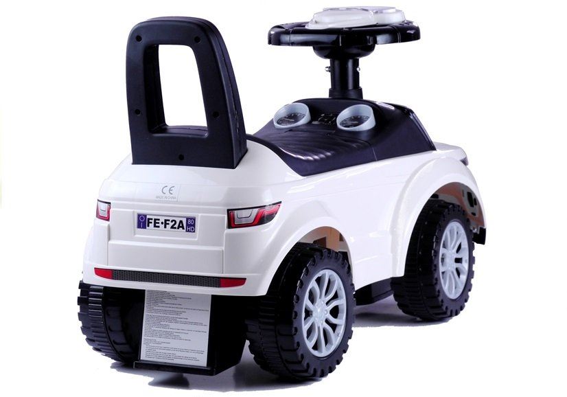 LeanToys Detské odrážadlo 613W biele + biele svetlá L2892