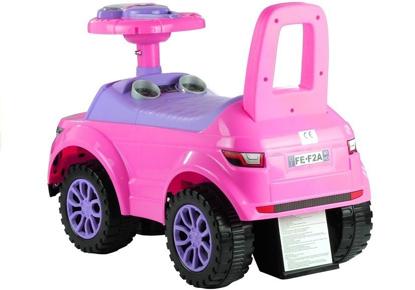 LeanToys Detské odrážadlo 613W ružové + ružové svetlá L2890