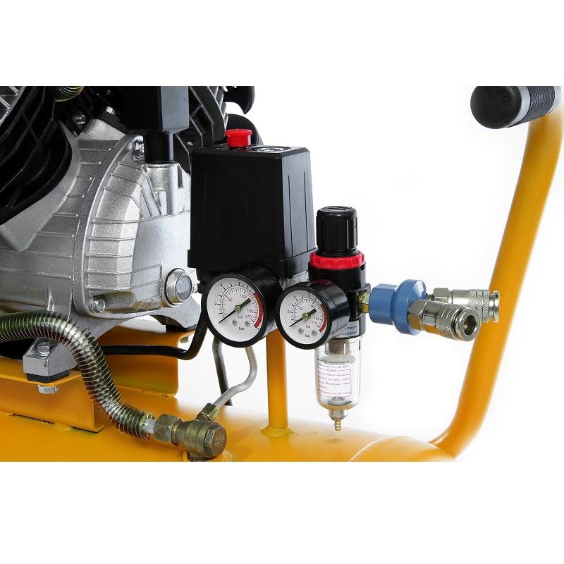 Olejový kompresor dvojvalcový 100L 3HP - HURAGAN M88003