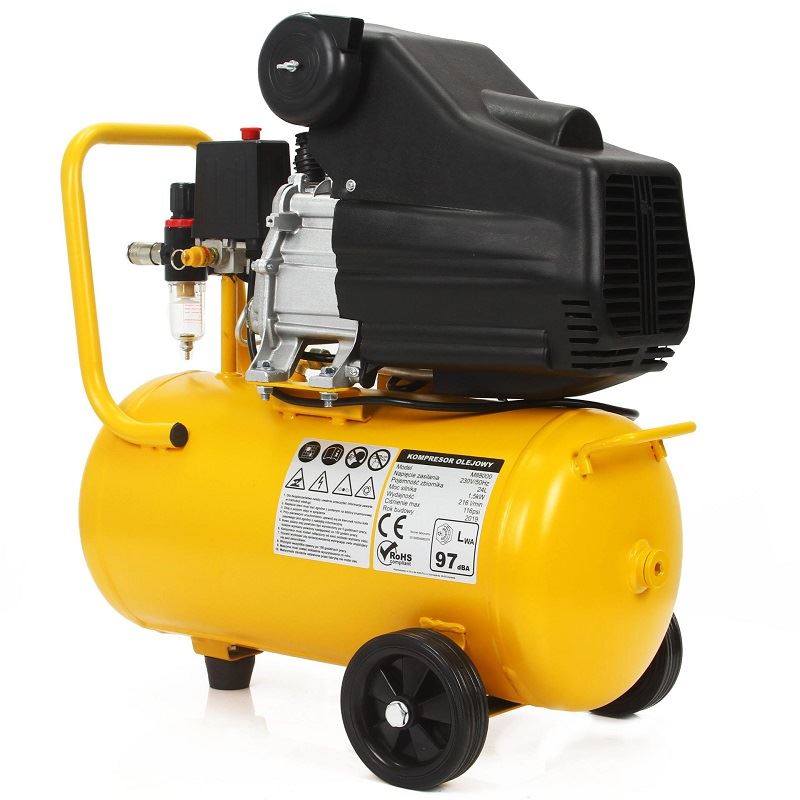 Olejový kompresor 24L 2HP - HURAGAN M88000