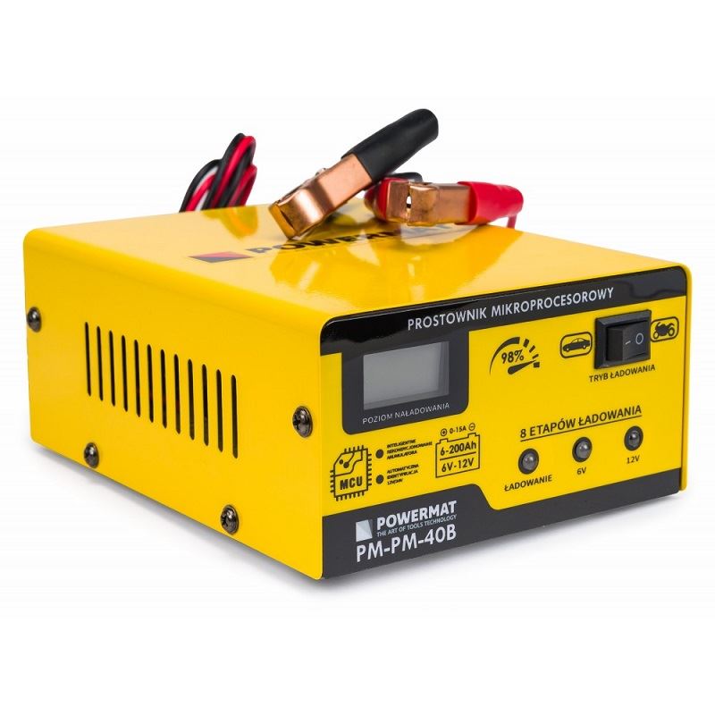 Mikroprocesorová nabíjačka autobatérii 6/12V - POWERMAT PM-PM-40B