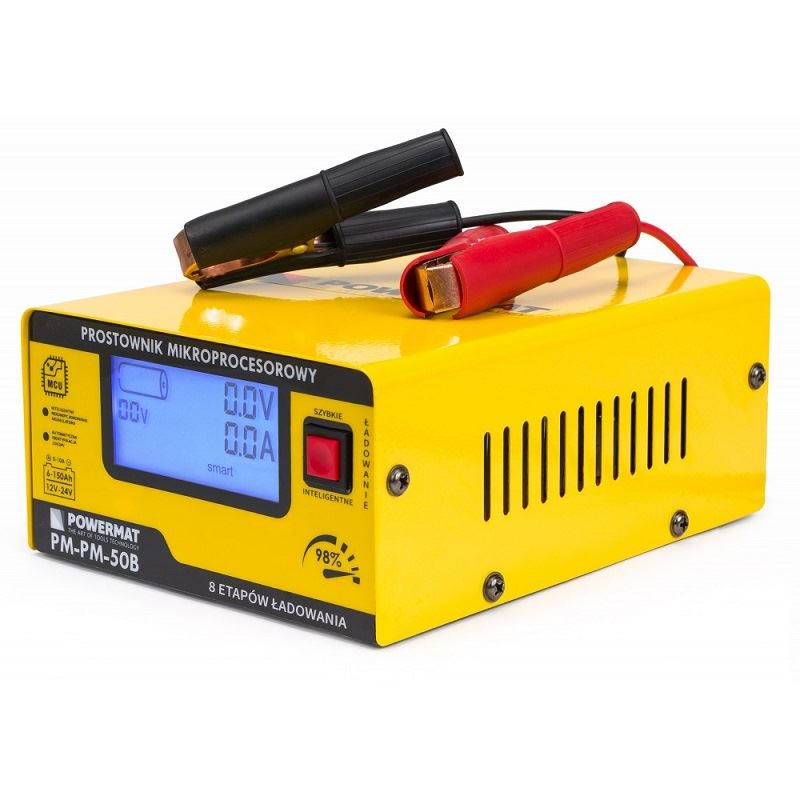 Mikroprocesorová nabíjačka autobatérii 12/24V - POWERMAT PM-PM-50B