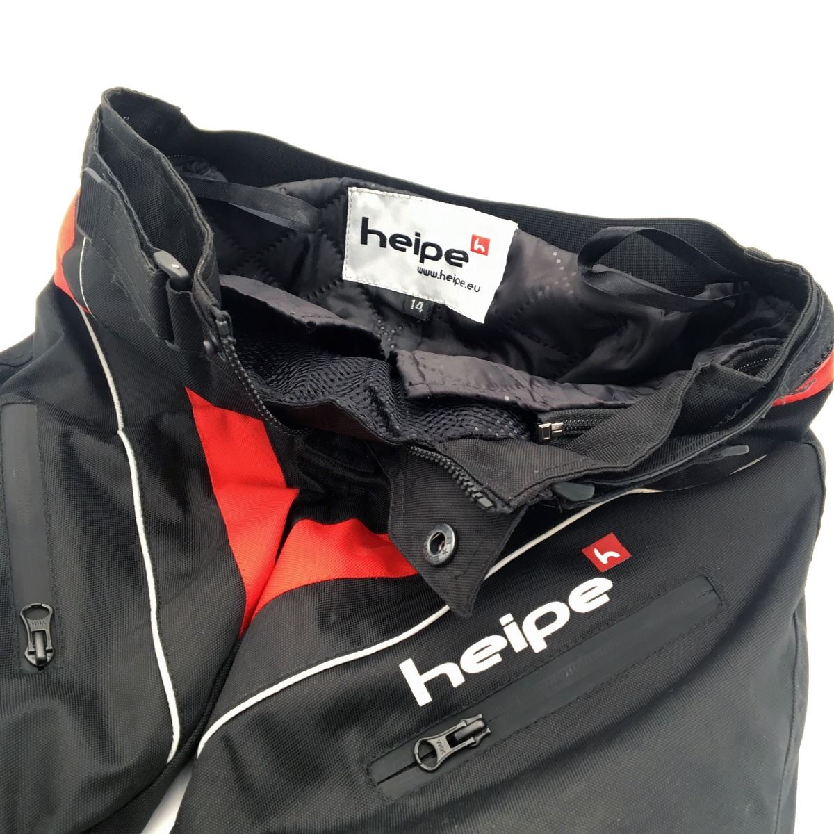 Detské moto nohavice HEIPE - červená