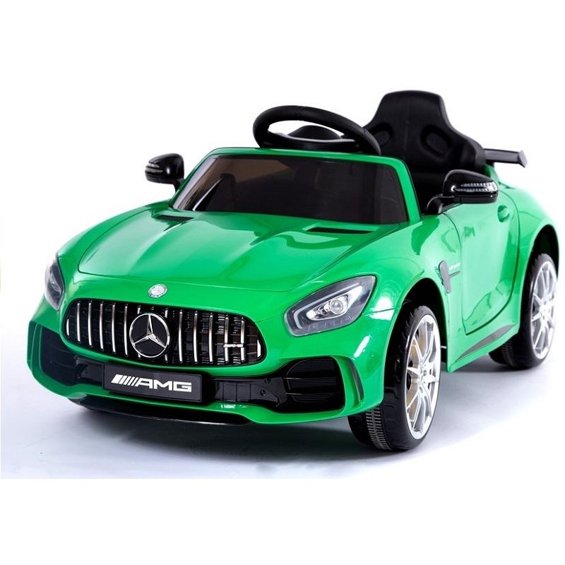 LeanToys l2881 Elektrické autíčko Mercedes-Benz GTR, 12V, 2,4 GHz dialkové ovládanie, otváravé dvere, zelená