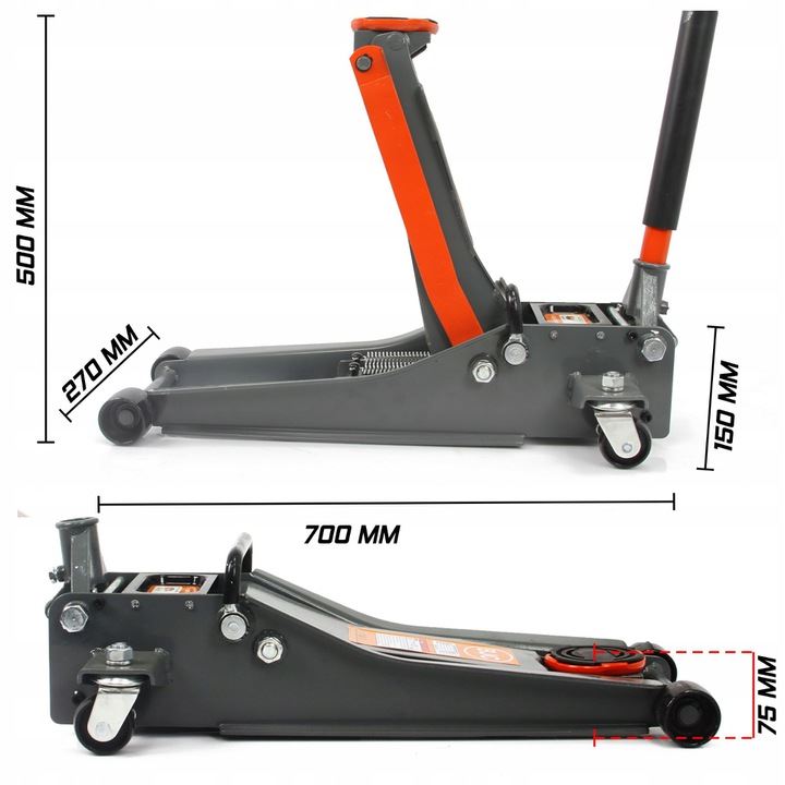Hydraulický zdvihák 3T - BJC M80234
