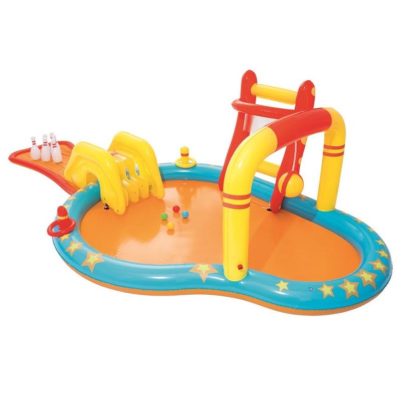 Bestway Nafukovací bazénik so šmýkačkou a kolkami, 4,53 x 2,13 x 1,17m, 53068