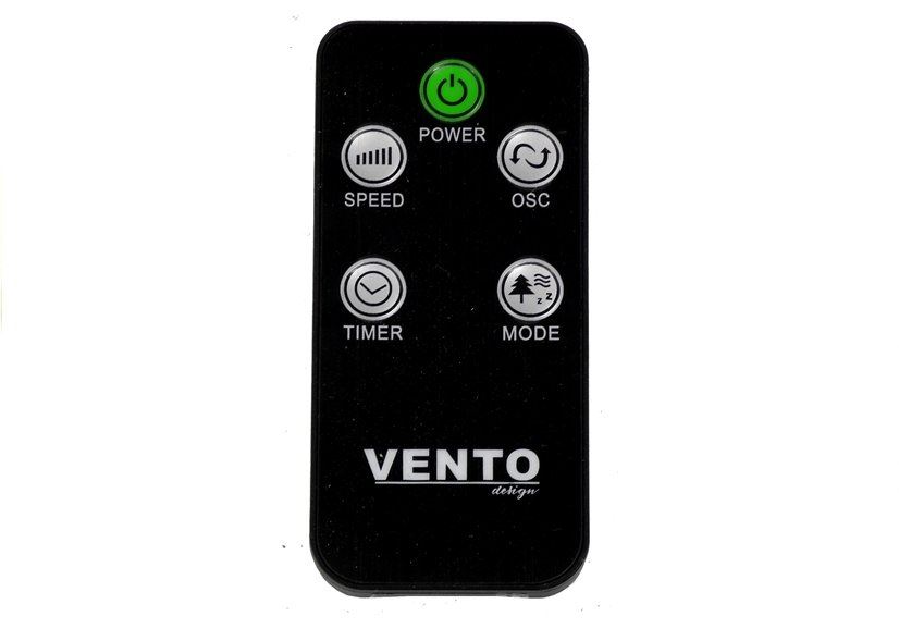 Stĺpový ventilátor Vento s diaľkovým ovládaním 117cm 45W