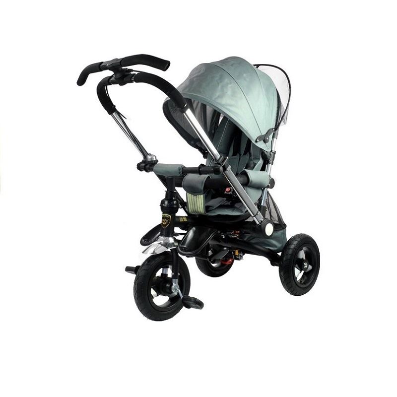 LeanToys Detská trojkolka PRO700, strieborná
