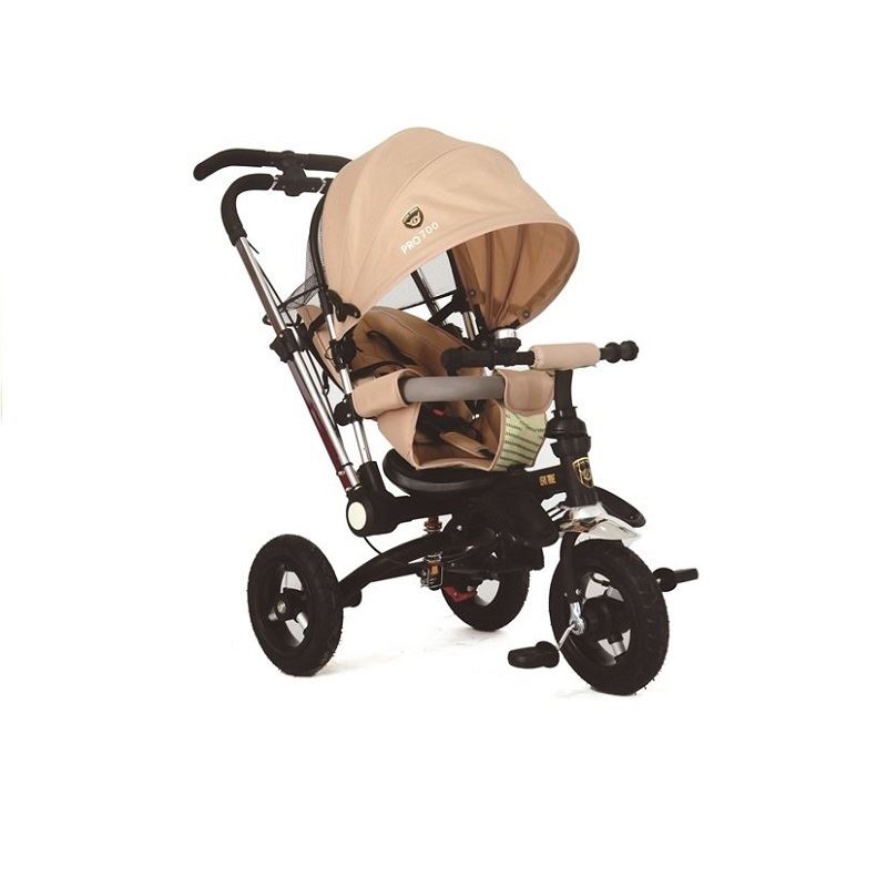 LeanToys Detská trojkolka PRO700, krémová