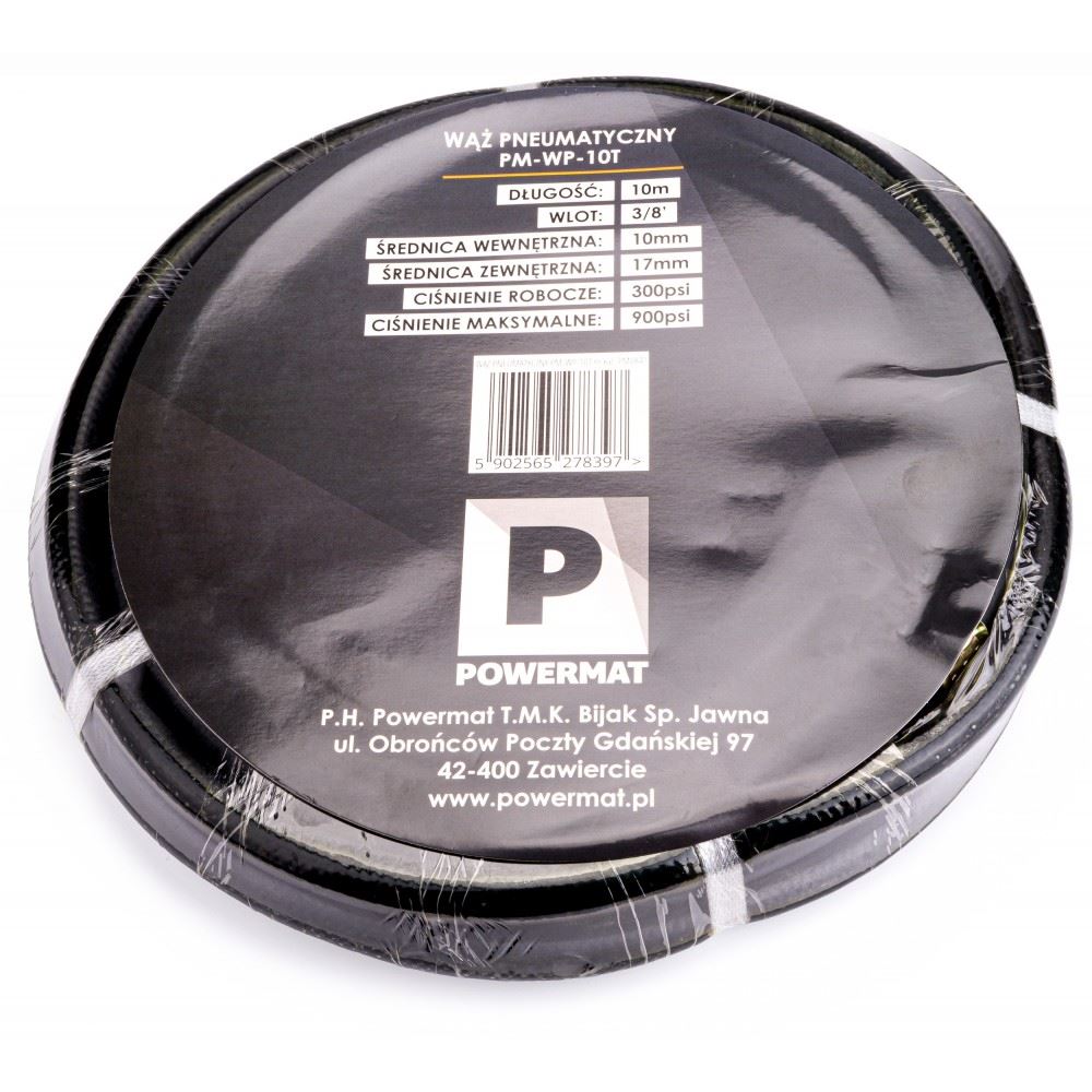 Pneumatická hadica 10 x 17 mm / 10 m 20bar - POWERMAT
