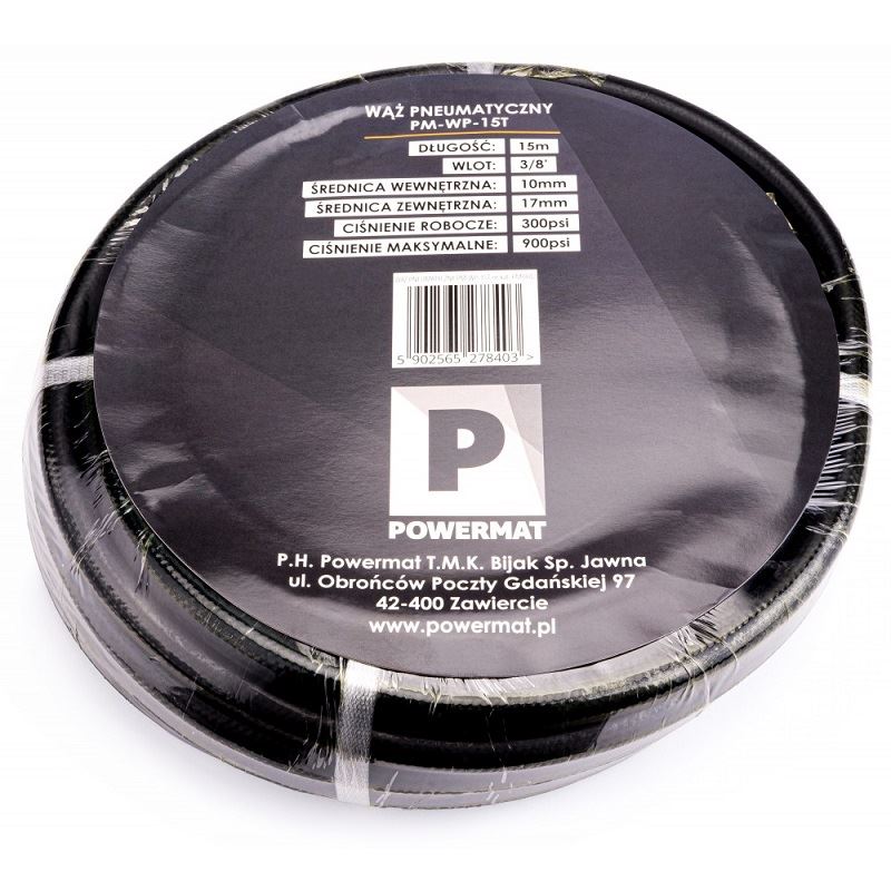 Pneumatická hadica 10 x 17 mm / 15 m 20bar - POWERMAT