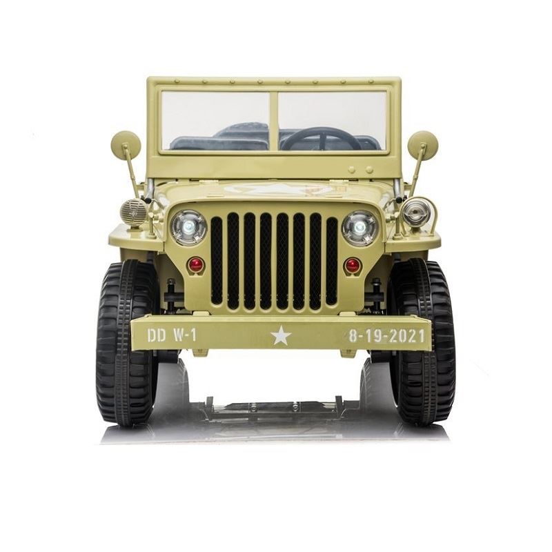 LeaToys l7455 Elektrické autíčko JEEP Willys 4x45W motor, zelená