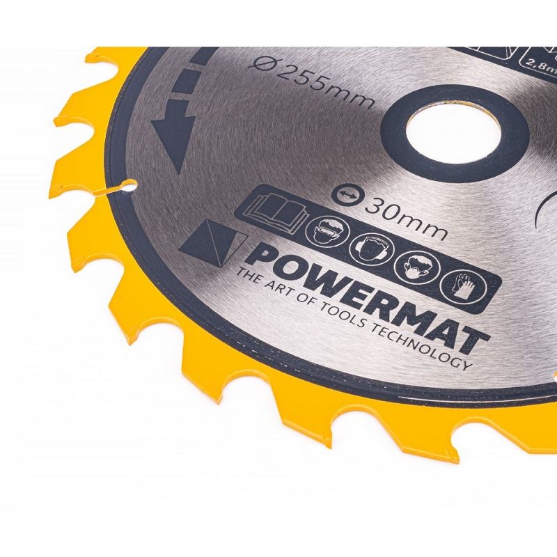 Kotúč na drevo TDD-255x30x24Z - POWERMAT PM0897