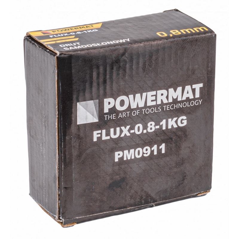 Zvárací drôt trubičkový 0,8 mm FLUX-0,8-1 KG - POWERMAT PM0911