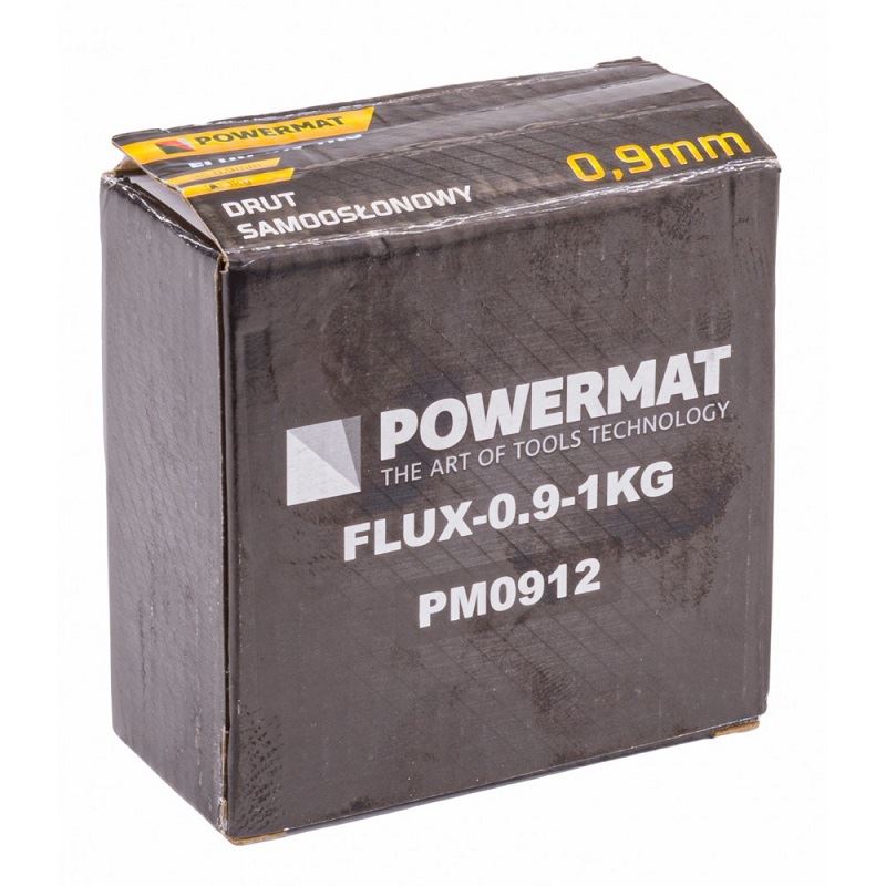Zvárací drôt trubičkový 0,9mm FLUX-0,9-1 KG - POWERMAT PM0912