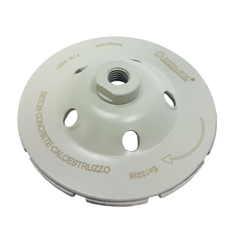Brúsne diamantové kotúče 125x5mm M14 SEGMENT - MAR-POL M08787