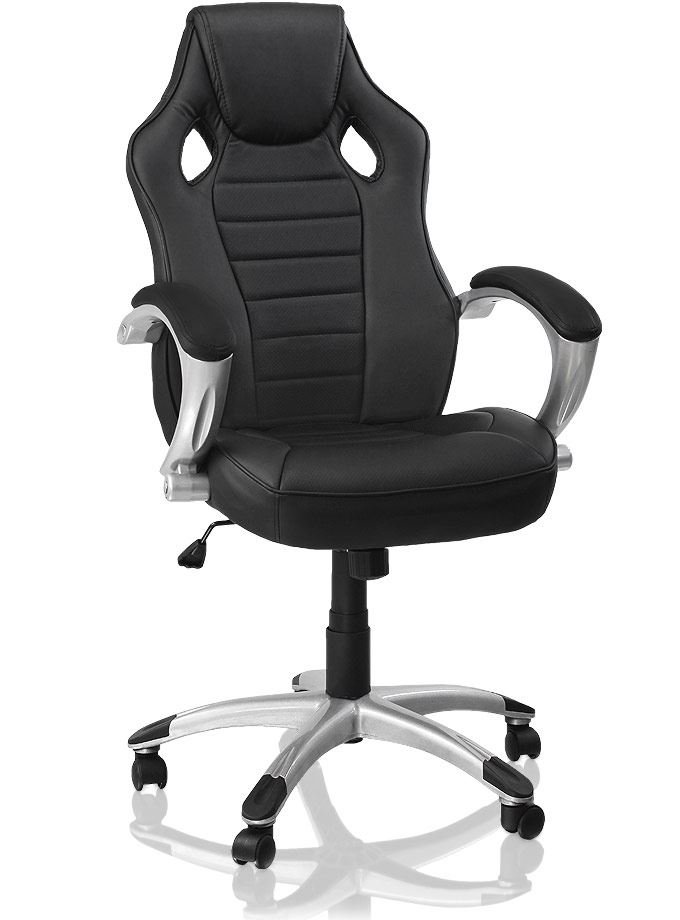 Otočná kancelárska stolička HEIPE RACER DELUXE BLACK
