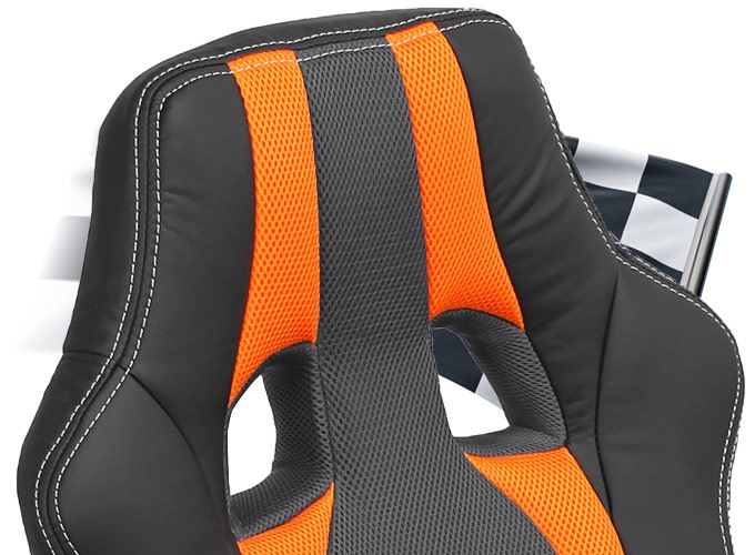 Otočná kancelárska stolička HEIPE SUPERSPORT STRIPES Orange