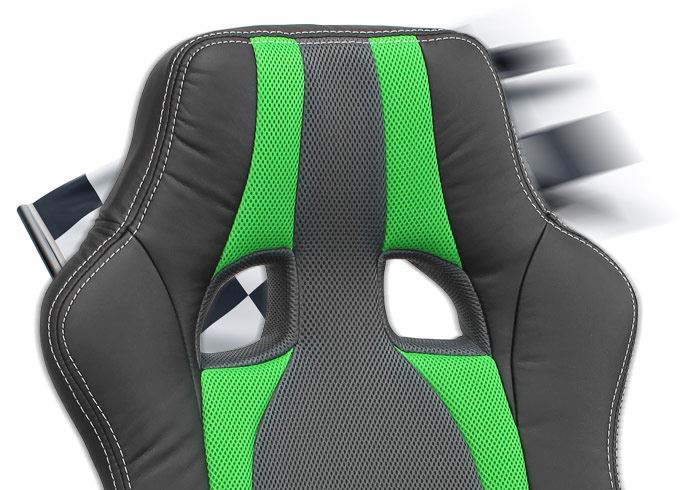 Otočná kancelárska stolička HEIPE SUPERSPORT STRIPES GREEN