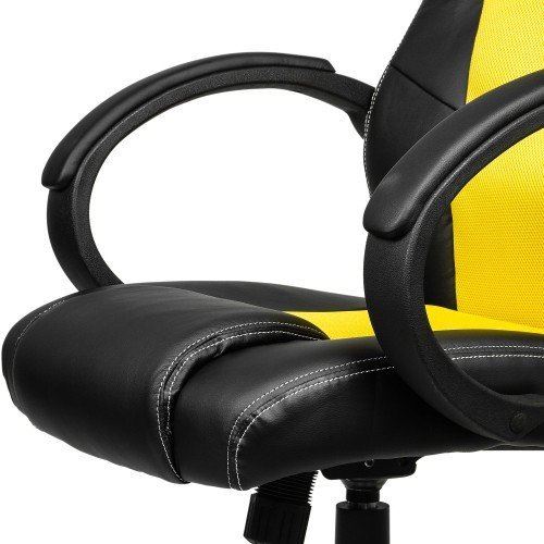 Otočná kancelárska stolička HEIPE RACER YELLOW