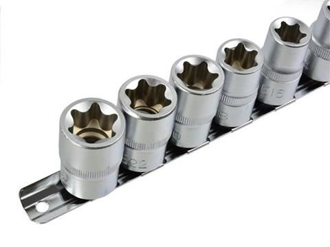 Sada násad Torx 1/2" 10ks - GEKO G10160