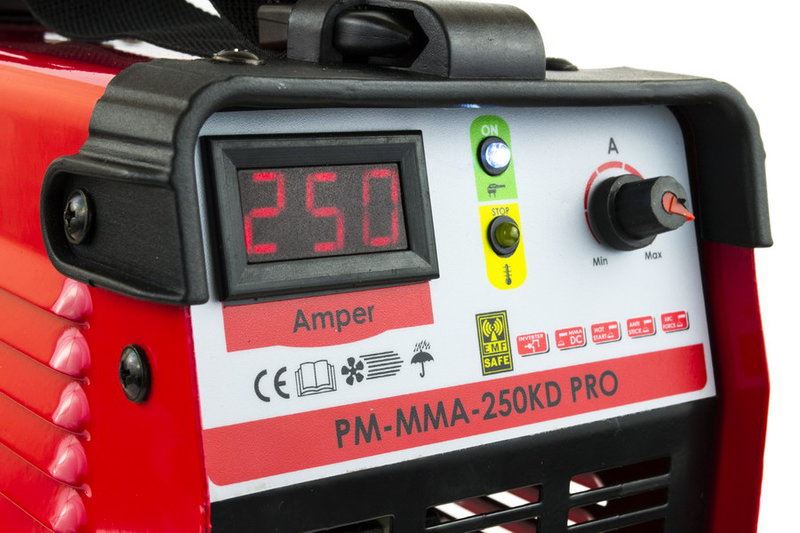 Invertorová zváračka 250A IGBT PM-MMA-250KD PRO - POWERMAT