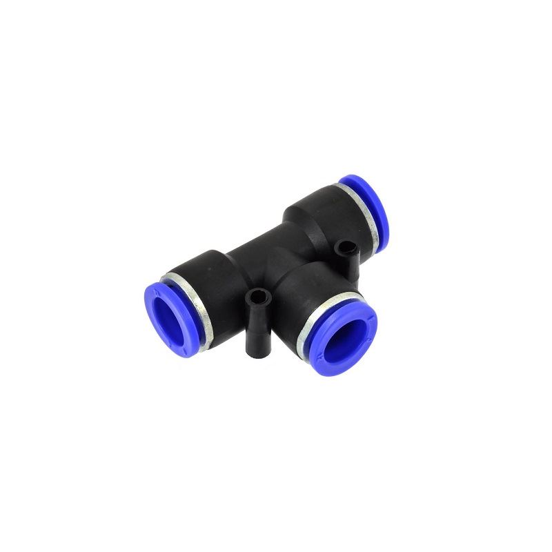Pneumatická nástrčná spojka 12mm PU/PE typ T, 50ks - GEKO G03044