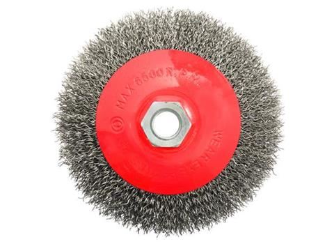 Rotačná kefa bočná 115mm oceľ - GEKO G00598