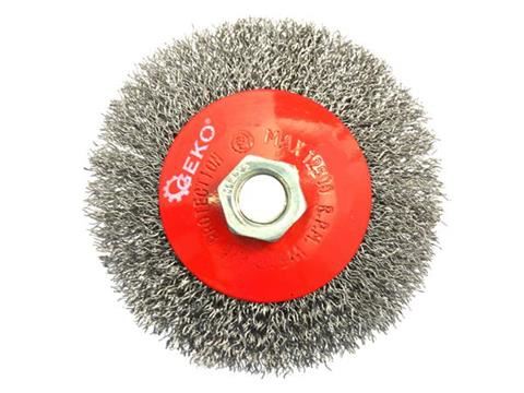 Rotačná kefa bočná 100mm oceľ - GEKO G00597